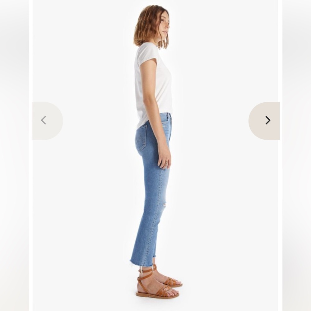 MOTHER DENIM The Hustler Ankle Fray Jeans in Understudy - Picture 3 of 14
